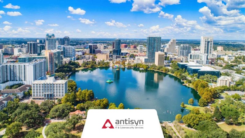 A photograph of the city where Orlando industries thrive.